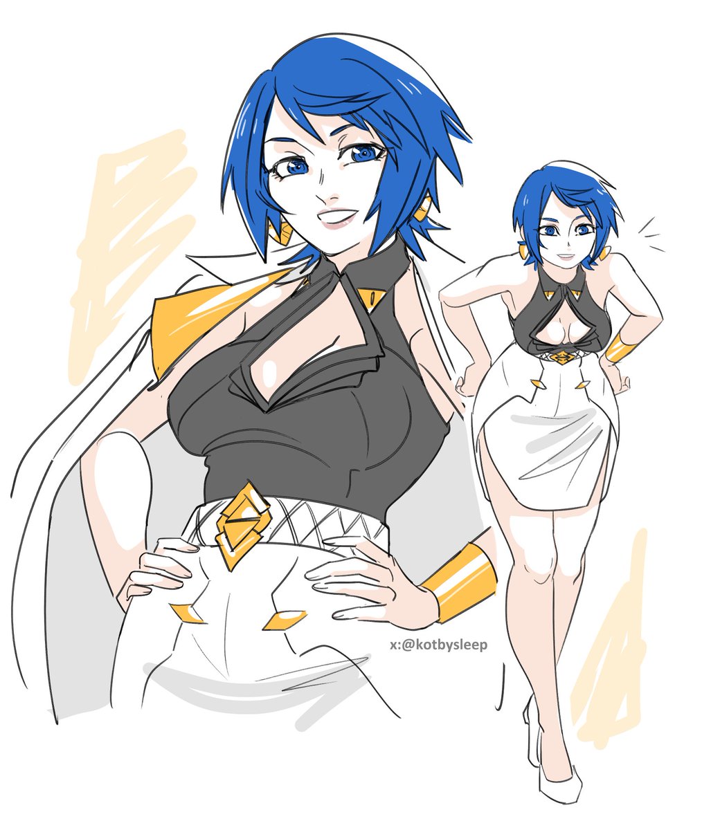 Aqua in that new OW mommy outfit 💙