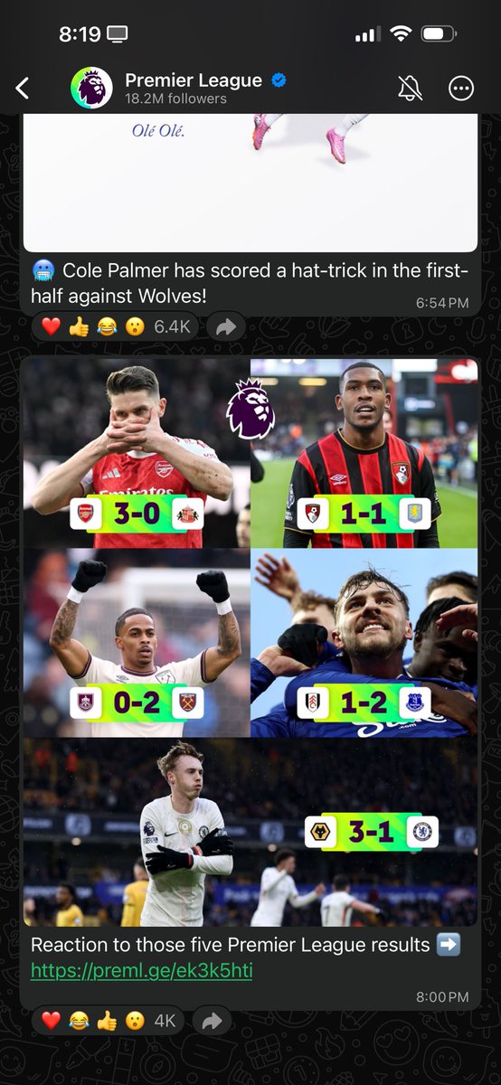 SLaloyo's tweet photo. @premierleague @ChelseaFC In the official WhatsApp group, Wolves won by 3 goals. 😹😹😹😹 https://t.co/T5SSSAt9op