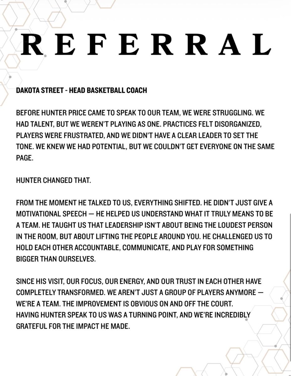 Hunter Price tweet media