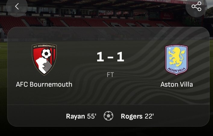 futballLab's tweet photo. #BOUAST. Aston villa supposed to close the gap with arsenal but squandered their chances https://t.co/QALTqYUEJl