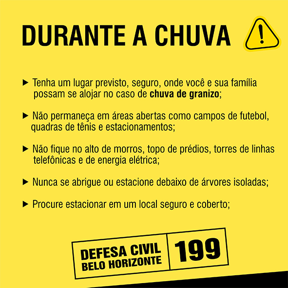 defesacivilbh's tweet photo. 14h25 - Possibilidade de granizo em Belo Horizonte nas próximas 2 horas. Redobre a sua atenção e adote medidas de proteção!

@prefeiturabh @BHMobilidade @Bombeiros_MG https://t.co/8dL4wOjQBE