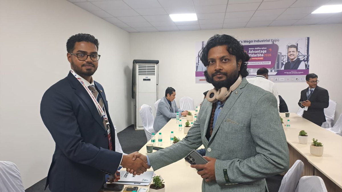 amigoestech's tweet photo. Successful B2B dialogue took place with High Commissioners and diplomats from 22+ countries in attendance at Advantage Vidarbha 2026.
Thank you Advantage Vidarbha team
@Abhijitsing4U 
#Nagpur #AmigoesTech #ai https://t.co/L5iYaZBApX