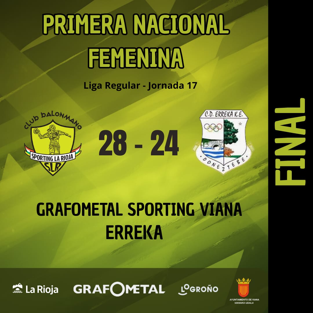 BMSportingLR's tweet image. ✔️ Victoria + ✌️

El equipo de Primera Nacional ha logrado una gran victoria ante el líder @CDErreka 💪

¡Enhorabuena equipo, gran partido!

Seguimos creciendo, seguimos creyendo... a por el siguiente.

#SienteSporting💚💛