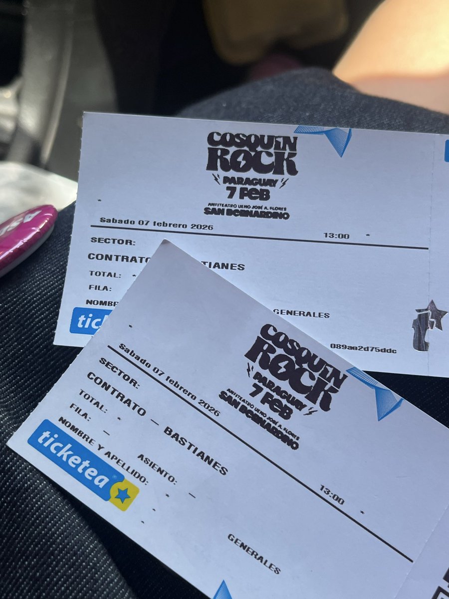 milimfer's tweet photo. Vendo 2 entradas al Cosquin! 
200.000 gs cada una https://t.co/AKggC0oPx9