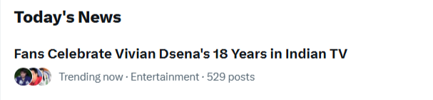 Trending 🔥🤩🫶

#VivianDsena #18YearsOfVivianMagic