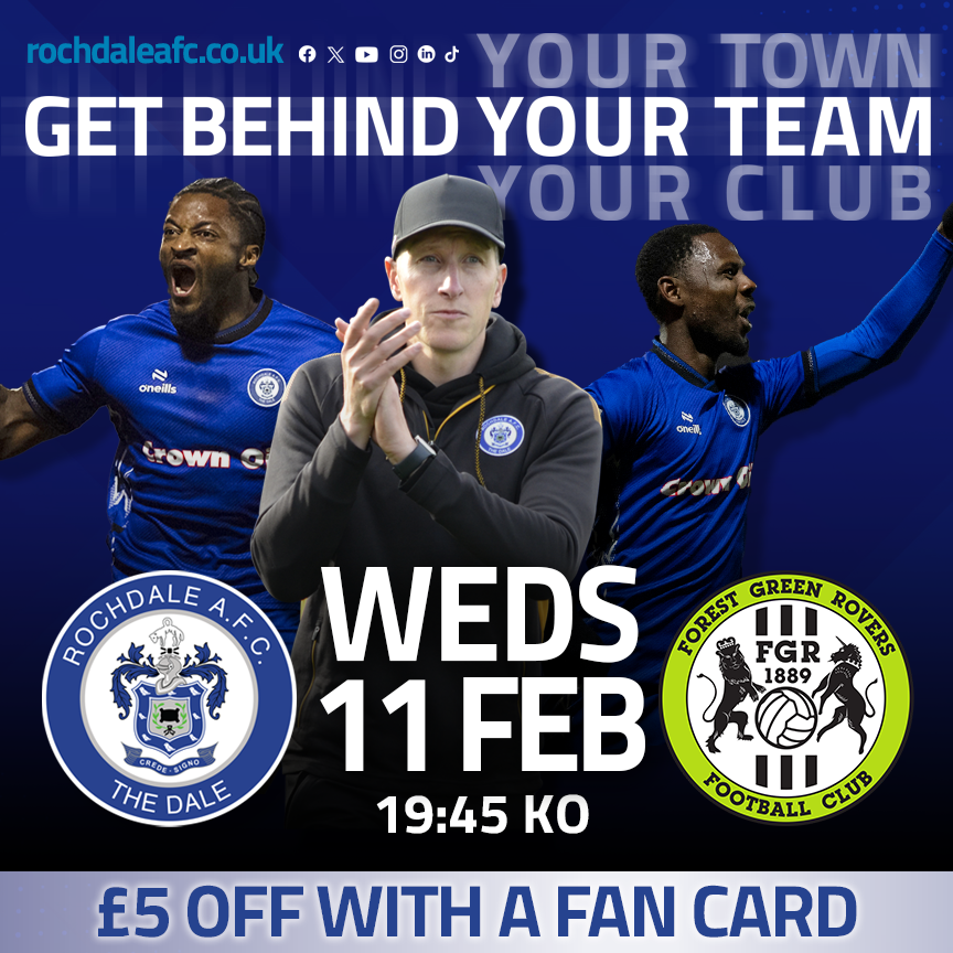 officiallydale's tweet photo. We need you again on Wednesday! 👊

🎟️ℹ️👇

#rafc