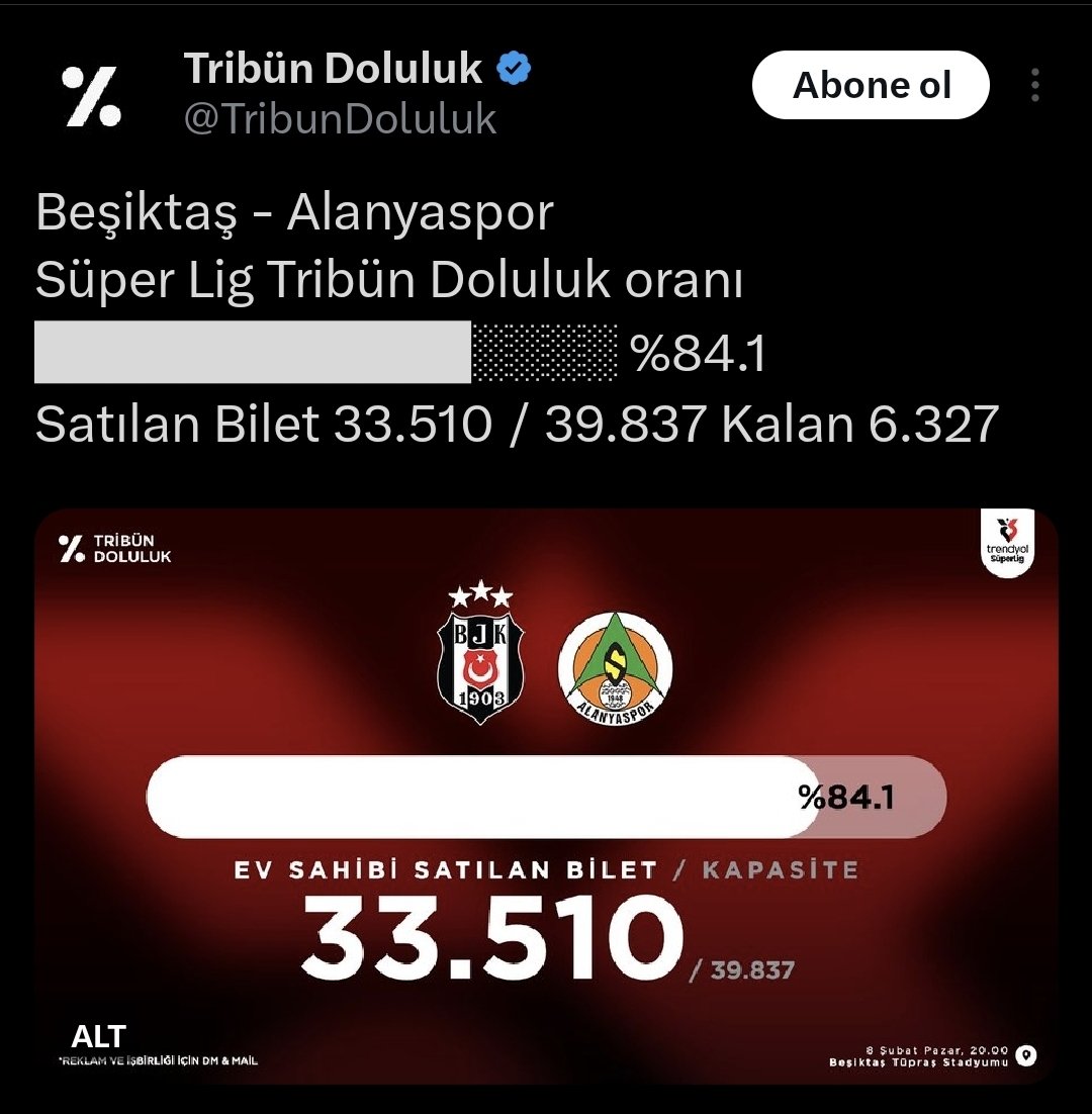Herkes Maça Maça 

Kombinesi olup maça gelemeyecekler bir zahmet gelebilecek birine devretsin kombinesini...

Gücü, imkanı olup maça gelmeyen, Armayı yalnız bırakan herkes göğsündeki Armaya İHANET etmiş sayılır.

Beşiktaş'a Küsülmez. #BurasıBeşiktaş