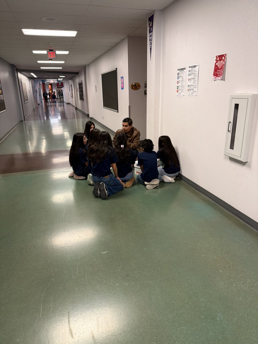 SierraVista_SA's tweet photo. Destination Imagination Coach, @SGarcia_SVES, having a hype huddle with our #ShadowShaper Wranglers before their competition. Good luck! @westtexasdi @WeAreTexasDI #TXDI #TeamSISD #FocusedAndFierce https://t.co/FFwf47DPnS