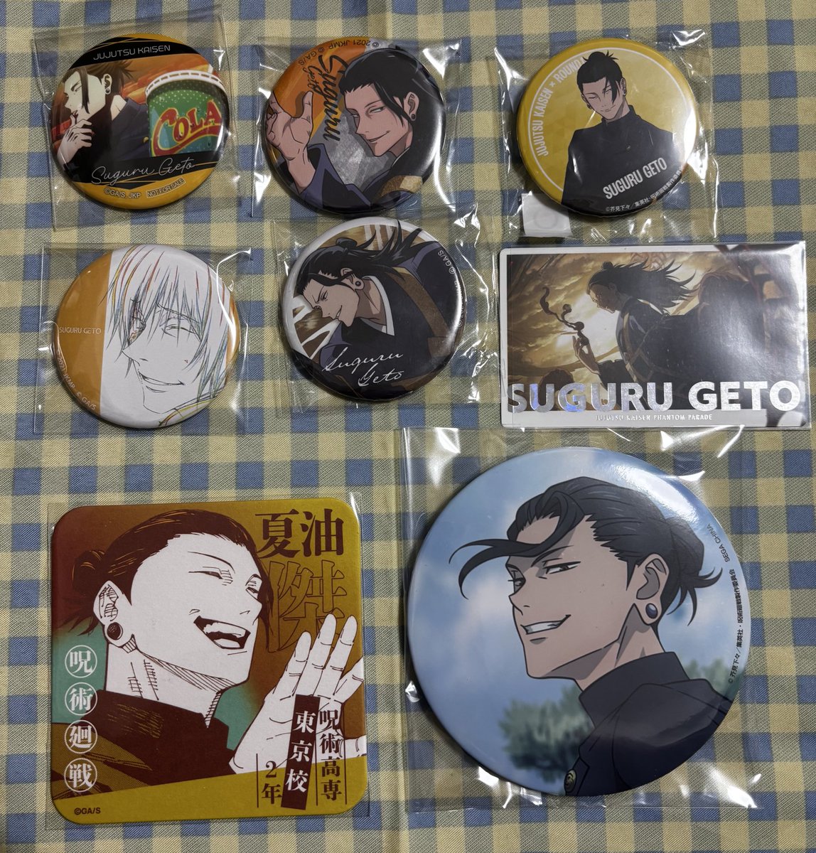 買取 呪術廻戦 夏油傑 缶バッジ アートコースター 【求】画像の物 【譲