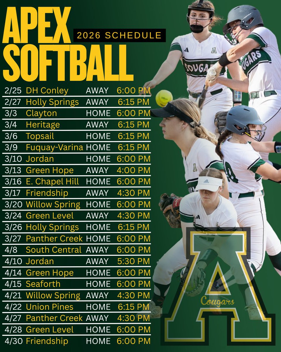 Apex HS Softball tweet media