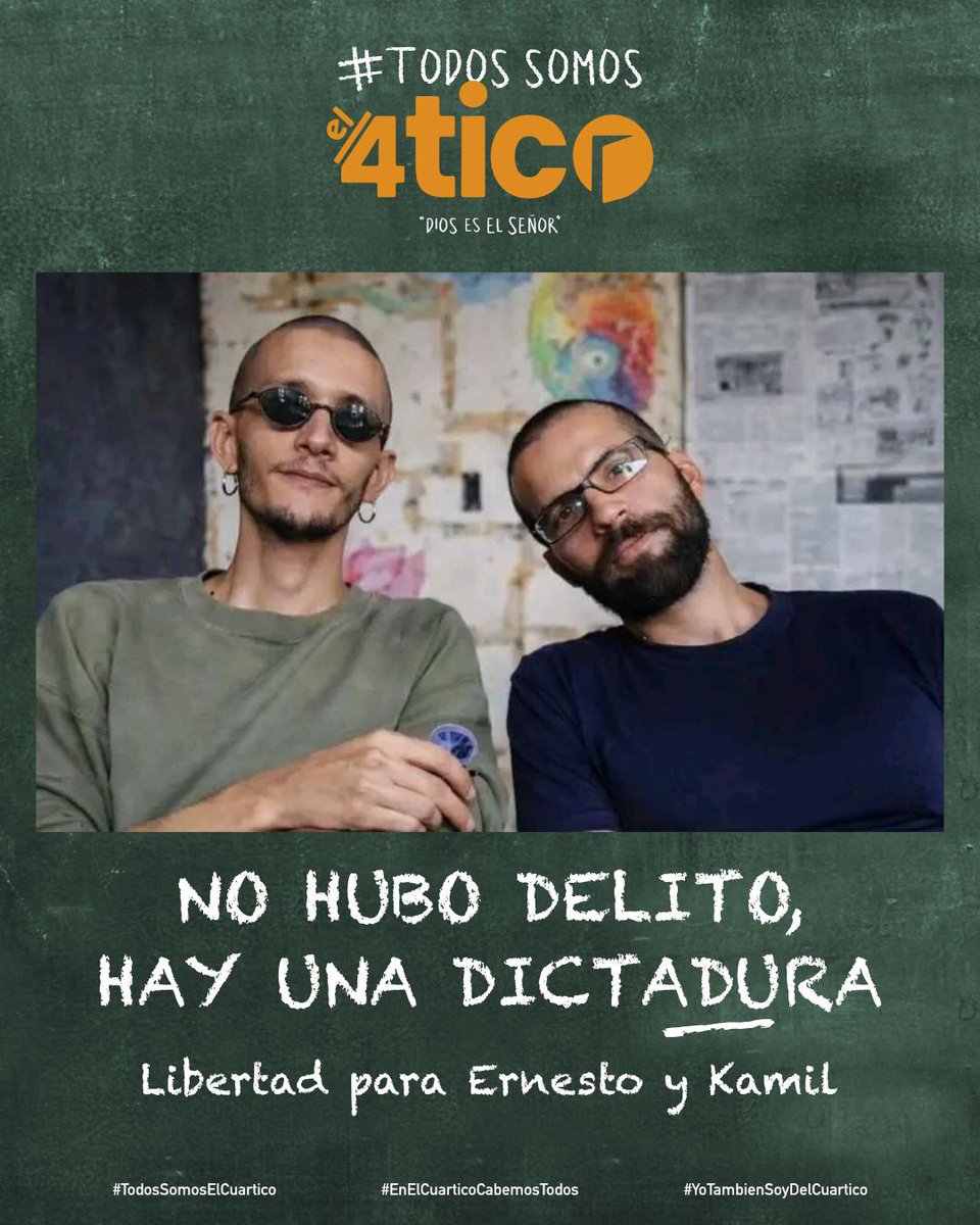Libertad para el #El4tico
🔊Protección internacional para todos los #cubanos que hoy se expresan en libertad contra el régimen #cubano #SOSCuba