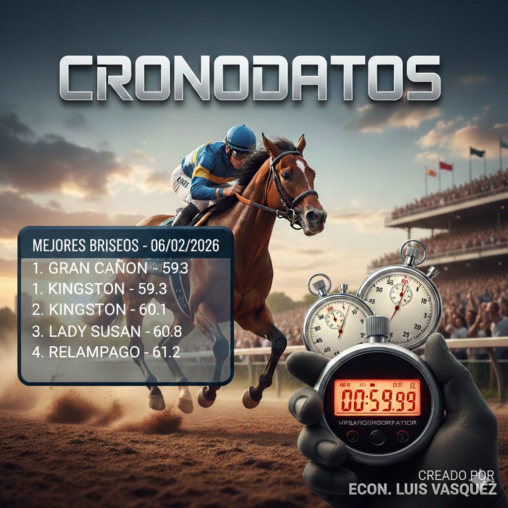 cronodatos's tweet photo. #Hipismo | Buenas tardes a cotinuacion los #caballos que lucieron en los #traqueos del Viernes 06/02/2026, en #LaRinconada
👉Apoyame con un RT
👉Recuerda en mi canal de telegram encontraras mas información hipica: https://t.co/hECtyFM7rT https://t.co/AsWOoA0Nb6