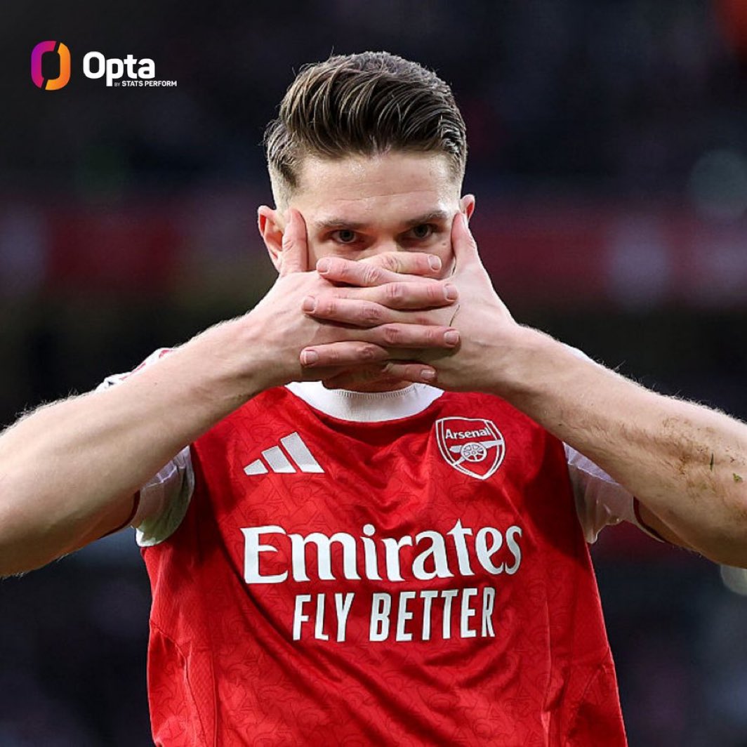 Seven goals in the last eight games for Viktor Gyokeres, he is hitting red-hot form at exactly the right moment, and defenders across the PL and Europe are in trouble.

The beast is ready to fire Arsenal to major trophies this season. #ARSSUN