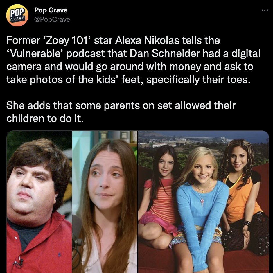 <a href="/Albertopugilat/">Alberto Pugilato</a> El logo de Nickelodeon del revés tiene la misma forma que la isla, incluido el punto.

Otro logo que utilizaban era un pie.

Dan Schneider, productor y guionista judío de la compañía, fue famoso por sexualizar actrices menores y hacer escenas específicamente mostrando sus pies.