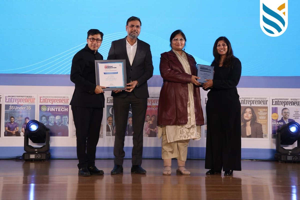 medhaviskills's tweet photo. Excited to share that MSU has been awarded “Excellence in Adopting NEP Strategies” at the Indian Education Congress &amp; Awards 2026 by Entrepreneur India, recognising our commitment to industry-integrated, skill-based education aligned with NEP.

#MSU #EntrepreneurIndia #NEP2020 https://t.co/tKN7DgiMv7