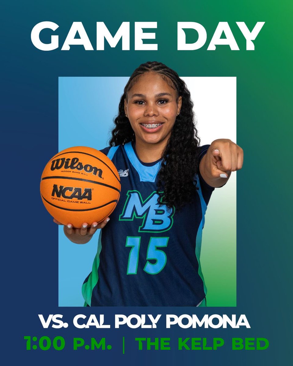 🦦 Game Day! 
🆚 Cal Poly Pomona 
⌚️ 1:00 p.m. 
📍 Seaside, CA
🏟️ The Kelp Bed
🖥️ go.flosports.tv 

#MakeWavesMB | #StrengthOfUs