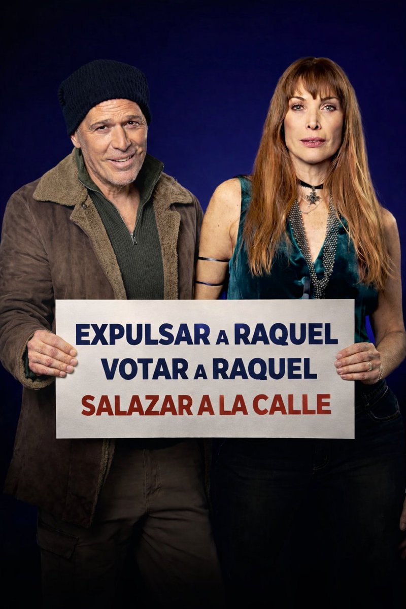 VOTAR A RAQUEL!
EXPULSAR A RAQUEL!
LA SALAZAR A LA CALLE!
#GHDúo7F