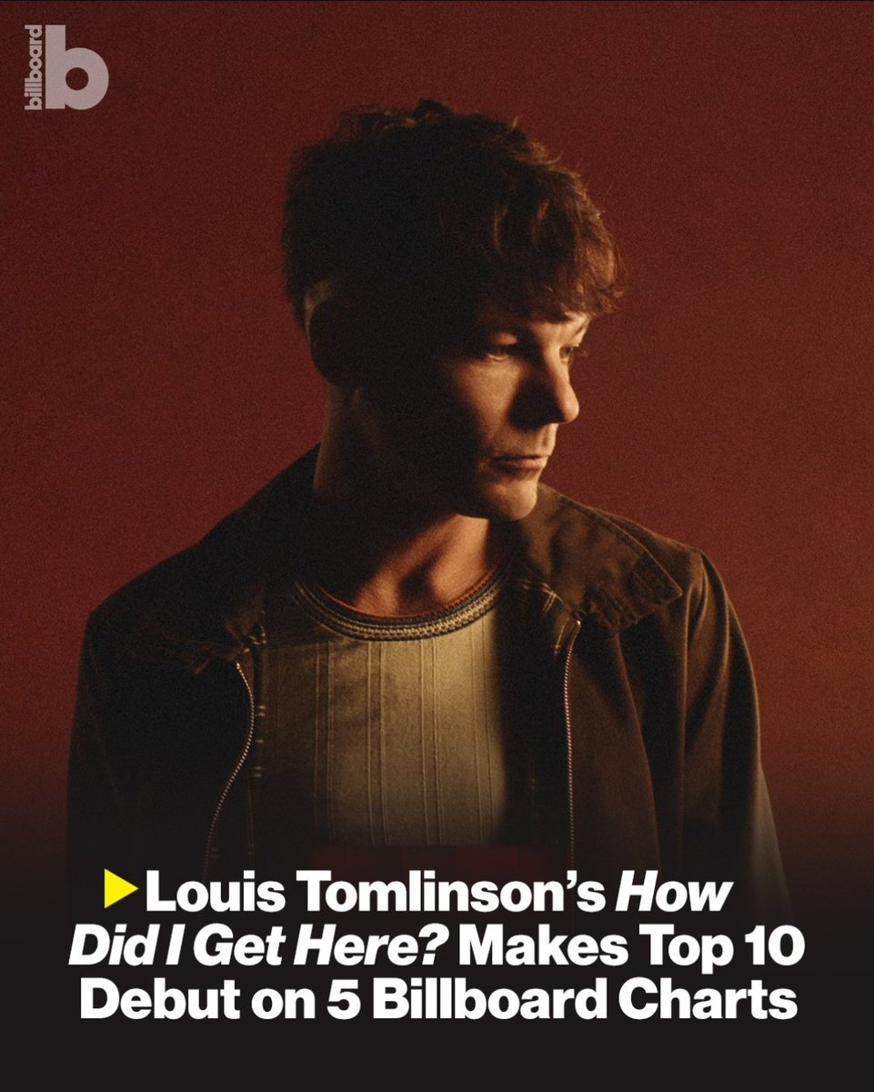 prtomlinsonbr's tweet photo. GIGANTE! How Did I Get Here? debutou no top 10 em 5 charts na Billboard.

via billboard https://t.co/87eSJ8mPYQ