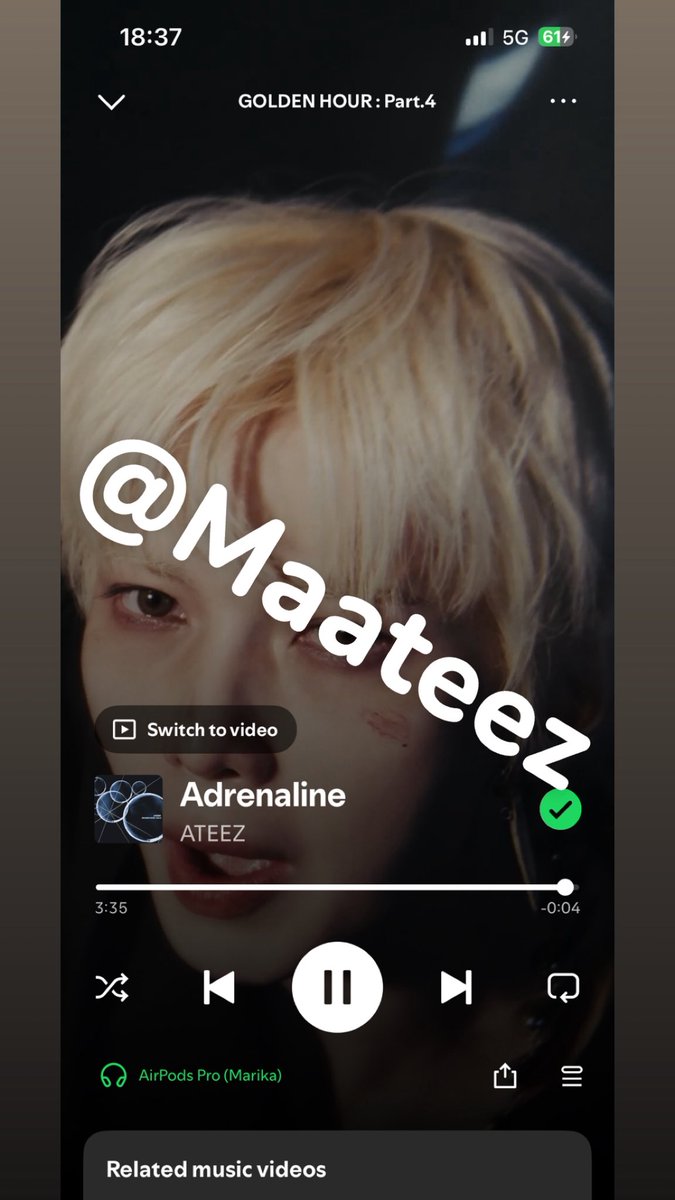 Maateez's tweet photo. @_natalciaa99 Stream Adrenaline!!!! I dziękujemy za GA ❣️#WeWantAteezInPoland #ATEEZ #GOLDENHOUR #GOLDENHOUR_Part4 https://t.co/FYNDUjUvdc