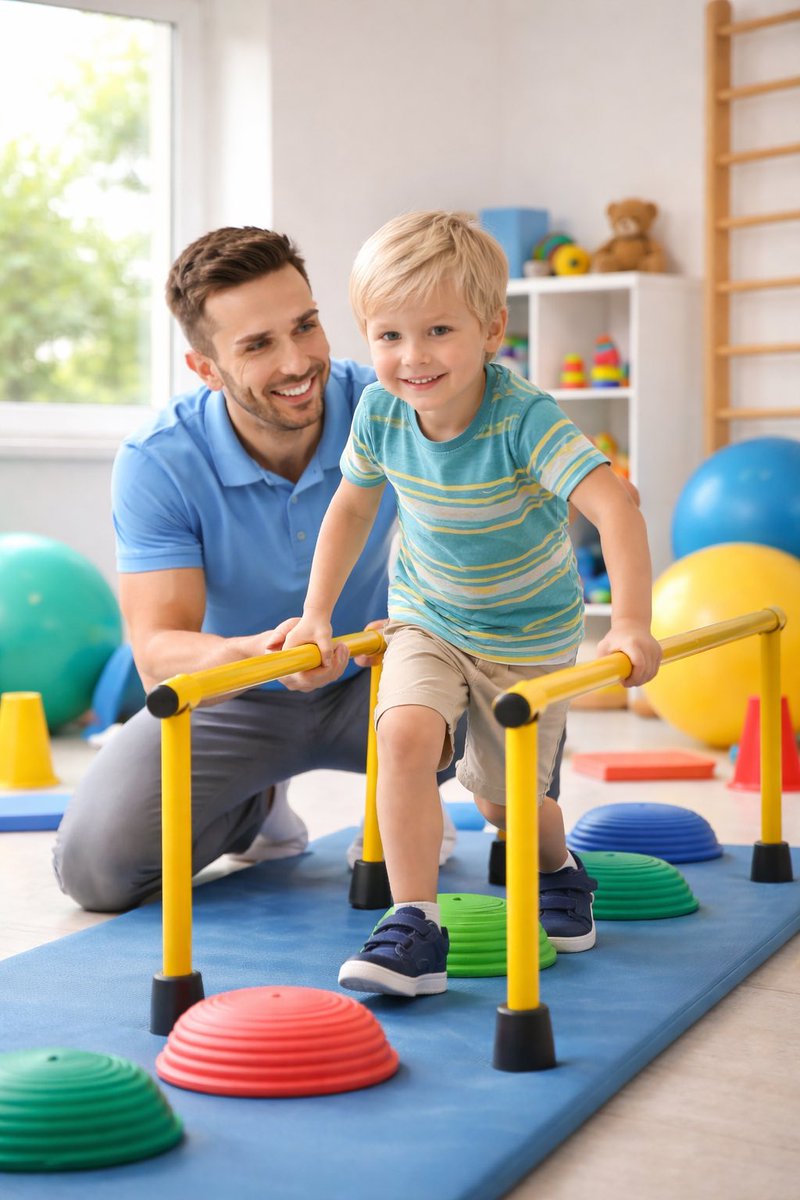 العلاج الطبيعي يساعد الطفل على تحسين حركته، توازنه، واعتماده على نفسه في أنشطته اليومية 🤍
وإذا لاحظتِ على طفلك صعوبة في الحركة أو التنقل، أخصائي العلاج الطبيعي يقدر يساندك ويدعم طفلك بخطوات مناسبة له.

#العلاج_الطبيعي
#تطور_الطفل
#الأم_الواعية