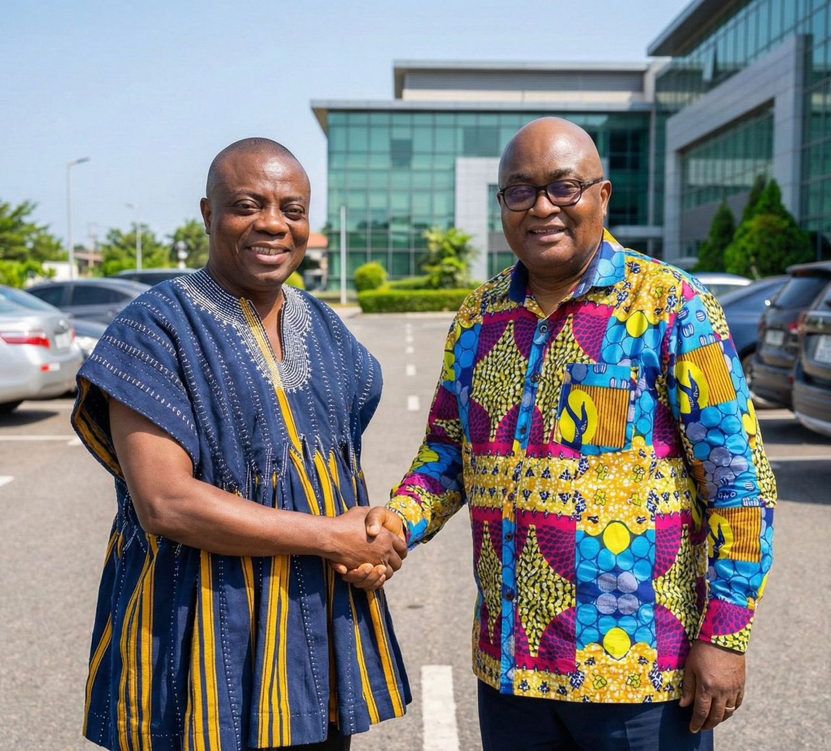 MrIrish3's tweet image. Ben Ephson officially welcomes Mussa Dankwah to the Banku pollsters association 😂