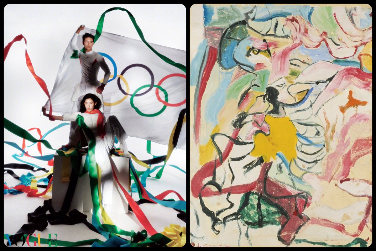 Two figures in Devon, by Willem de Kooning, 1971, 📸 by Win Tam