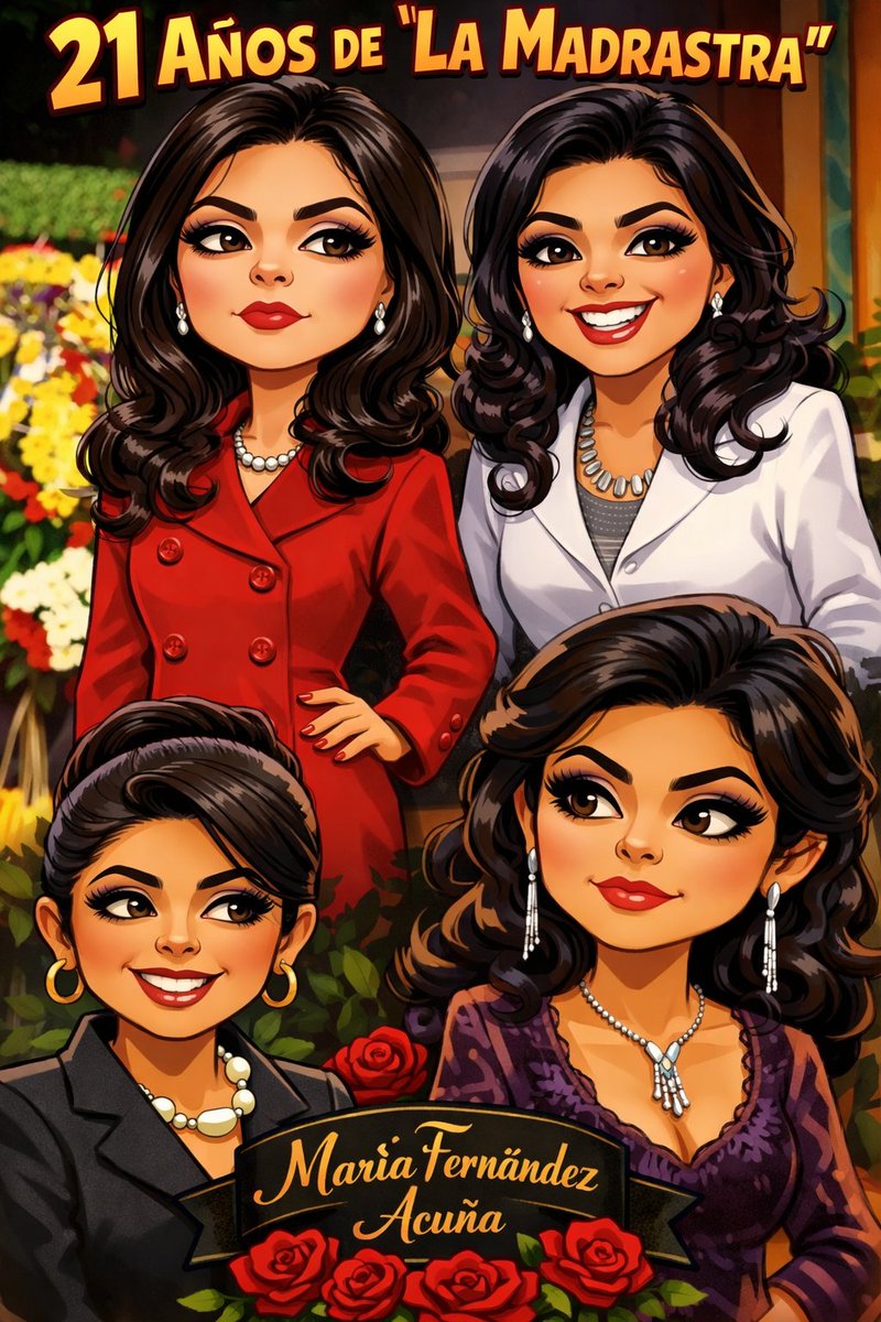 Felices #21AñosDeLaMadrastra 
Fuiste, eres ,serás la única #LaMadrastra  <a href="/victoriaruffo31/">victoria ruffo</a> de todas ,#MariaFernandezAcuña en los millones de corazones de tus miles de fans por siempre y para siempre ♾️ ❤️👸🫶👑💖