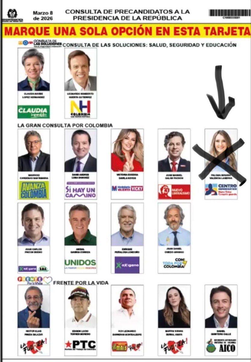 Primero ganamos la consulta , después Paloma es candidata oficial a la presidencia y después entramos a competir.. después miraremos a donde nos llevarán las circunstancias.  
Por ahora !  Sigo firme con URIBE !