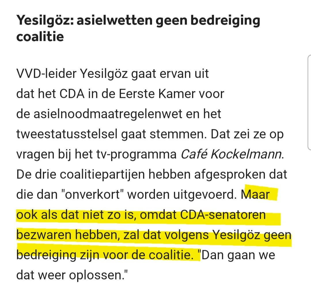 Asiel is geen prioriteit vij de VVD. Dan weten we dat ook weer. 

Anders hadden ze dit als voorwaarde gesteld.