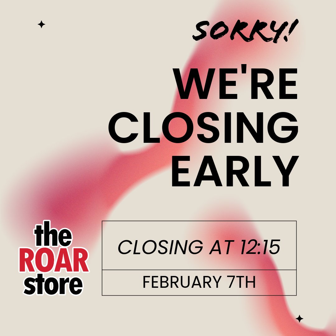 Time is a premium, and because of a lack of foot traffic, today, we are closing at 12:15pm. Thank you for your understanding, and to those of you who did come out to see us, thank you for your interest and support of our program. Our next Saturday opening will be March 7.