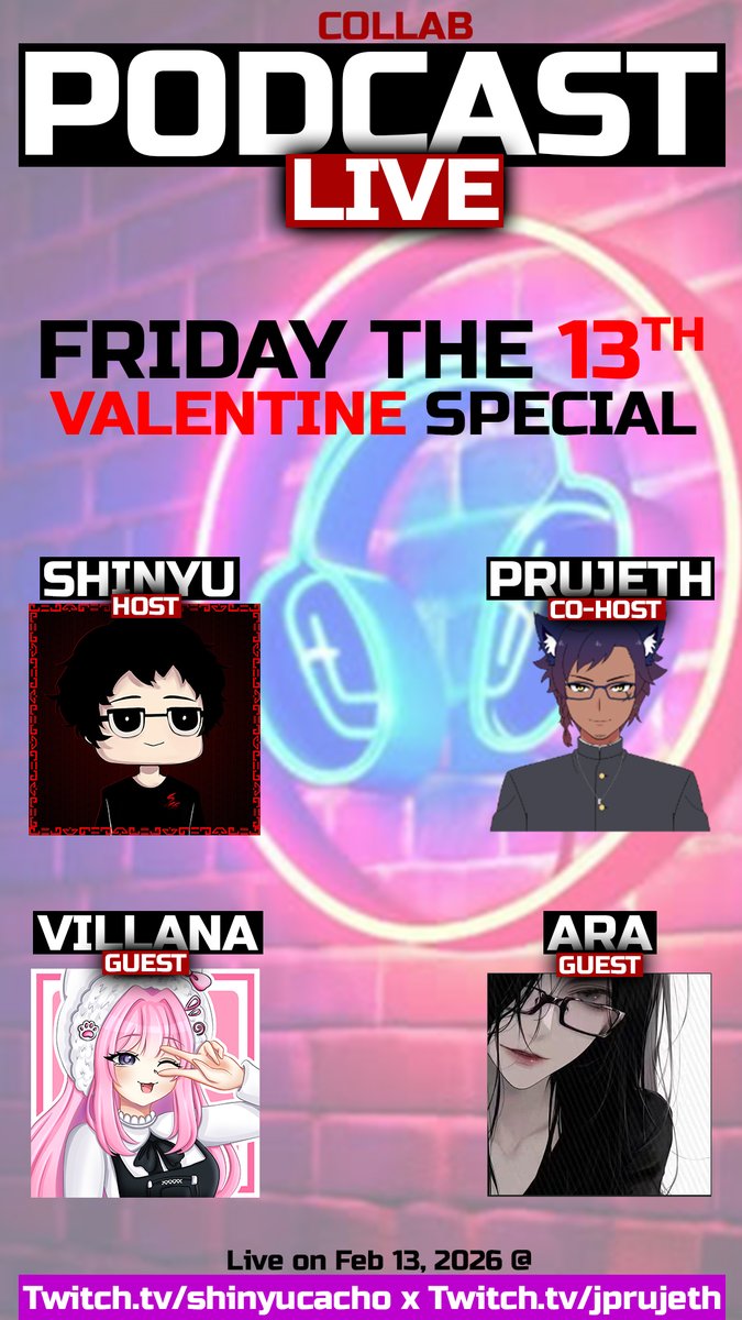 epilipc's tweet photo. Sharawey mga kaibigaaan!
Wala ba kayong date ngayun feb ibig?
We have our 1st collab PODCAST with Prujeth talking about our hardships in our past love life with our lovely guests.
Join us in our PODCAST @
https://t.co/QnGMRfLZqZ and https://t.co/3bOYvH74P6 on Feb 13, 2026 https://t.co/qCkvmfaZ1L