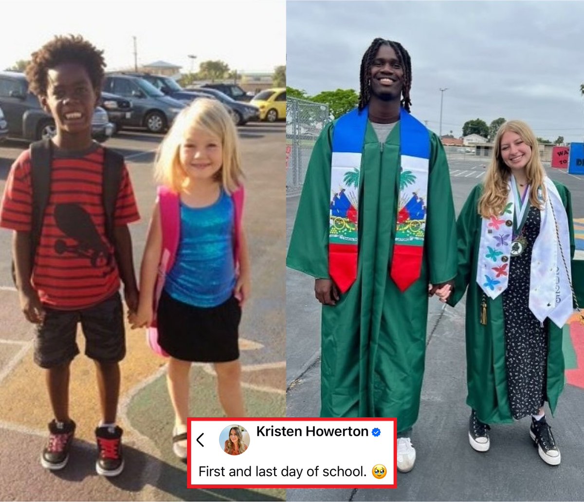 Picture goes viral of a friendship that started in 1st grade and lasted all the way to graduation 🙌🏽📷🤍