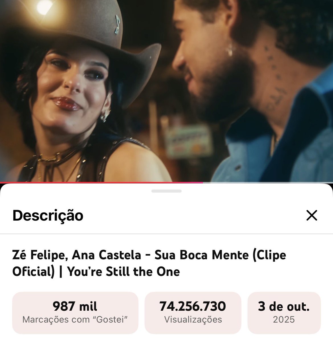 Sua Boca Mente atingindo números astronômicos: quase 1 milhão de likes e perto de 100 milhões de views em menos de 6 meses ❤️‍🔥