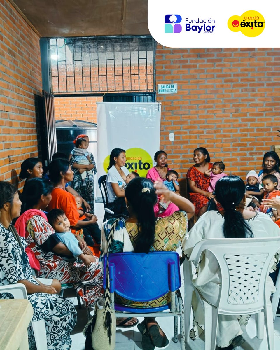 Con <a href="/Fundacion_Exito/">Fundación Éxito</a> acompañamos cada mes a 180 familias Wayúu en Manaure: gestación y lactancia con apoyo psicosocial. Gracias a las Góticas de clientes del Grupo Éxito entregamos paquetes alimentarios y reforzamos controles y vacunación. #ConLasGoticasNutrimosVidas #Lactatón