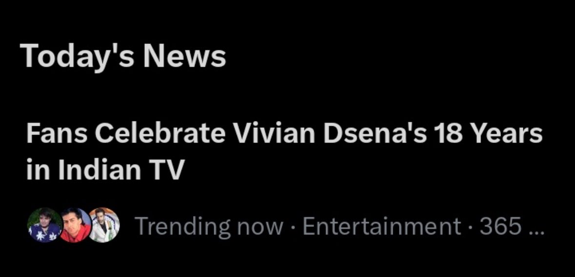 Unreal fanbase
Unplanned activity recognised by X and now Viv trending 👑 
#VivianDsena
#18YearsOfVivianMagic