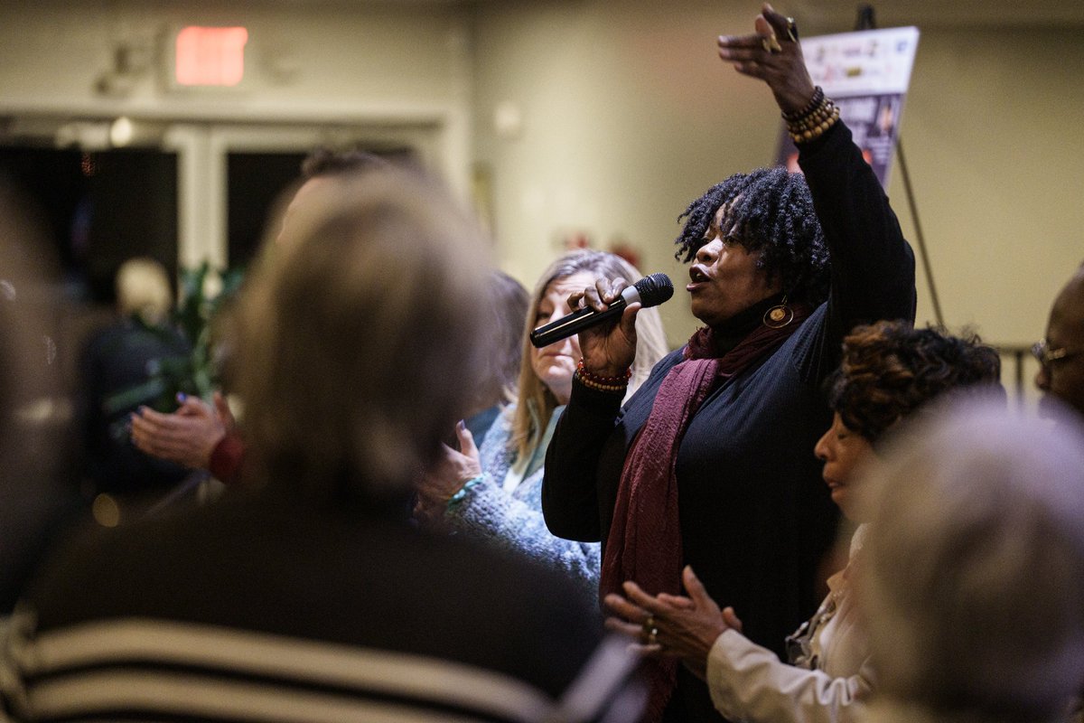 FOmyronpitts's tweet photo. @RevDrBarber warns that NC’s redrawn maps threaten decades of civil‑rights gains — but says organized love is stronger than political fear. He appeared in #FayettevilleNC. #LoveForwardTogether #NCNews #VotingMatters https://t.co/Pb9Lkuv7Tm