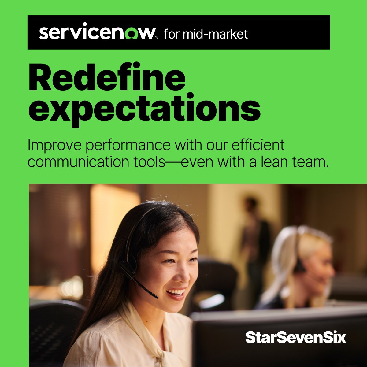 ServiceNow for Mid-Market empowers businesses to exceed customer expectations with state-of-the-art technology and unparalleled efficiency. 

Learn More:  starsevensix.com/products/servi…

#RedefineExpectations #CustomerServiceExcellence #ServiceNow