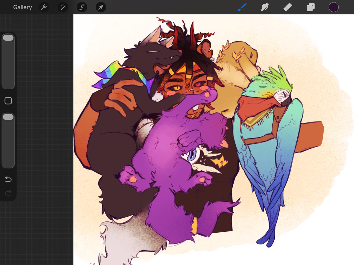 ( SEMI IA )Evil Genderfluid Spoke 🌈 📀 tweet media