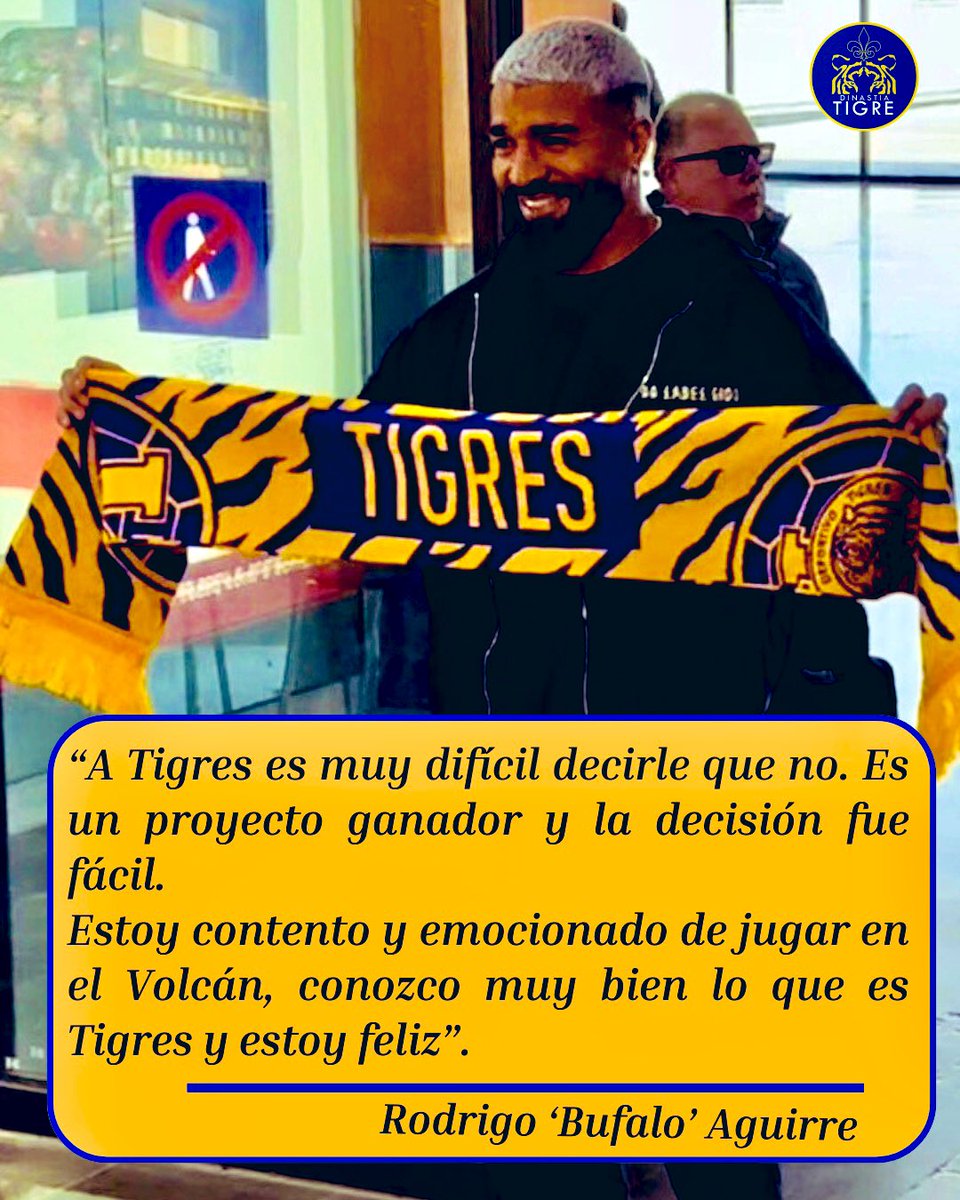 🗣️ Las palabras de Rodrigo ‘Búfalo’ Aguirre a su llegada como refuerzo de #Tigres. 

#DinastíaTigre #LigaMx #Clausura2026