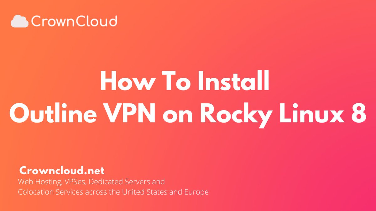 crownclouds's tweet photo. Need a simple, self-hosted VPN solution?

Set up Outline VPN on Rocky Linux 8 for fast &amp; encrypted connectivity.

Full tutorial:
https://t.co/wOEElmz2pm

#VPNServer #OutlineManager #RockyLinux #SysAdmin https://t.co/bI6PlFS0Lh