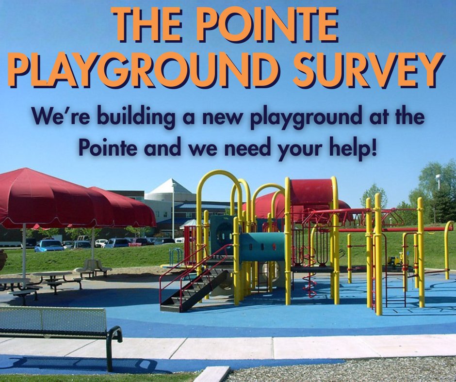 BallwinParksRec's tweet photo. The City of Ballwin is looking to redo the playground at the Pointe through a Municipal Parks Grant through St. Louis County. We need your feedback on what you would like to see in a new playground!

Please take the survey by March 10th: https://t.co/LU5QKVts9d https://t.co/M1uCbdxjVX
