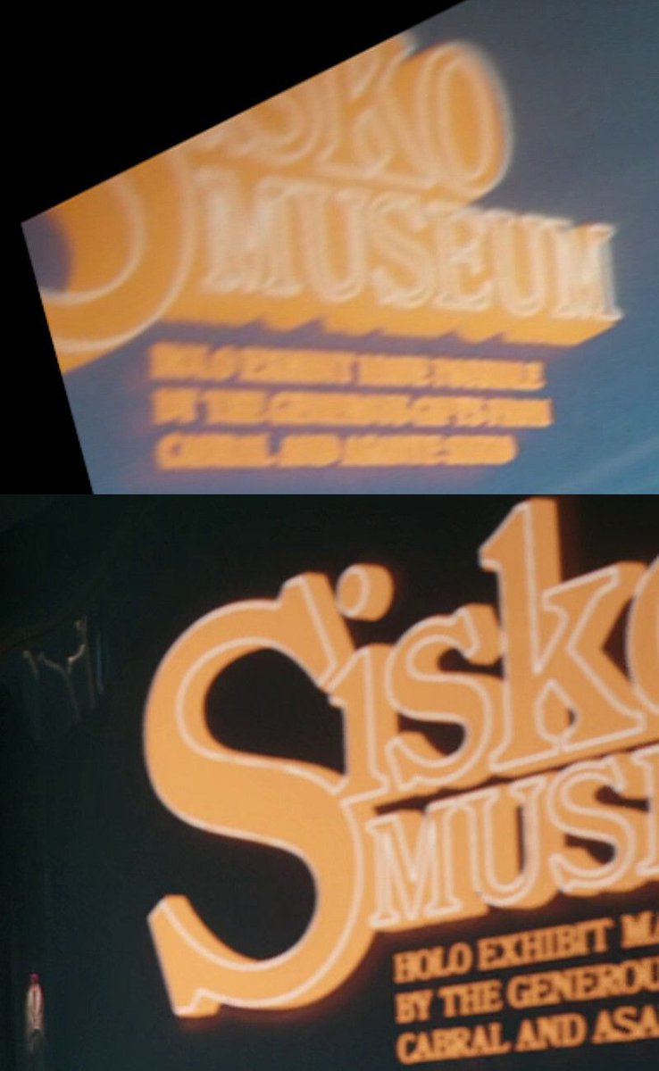 At the entrance of the Sisko Museum in #StarfleetAcademy's "Series Acclimation Mil", it is stated: "Holo exhibit made possible by the generous gifts from Cabral and Asante Sisko". Cabral and Asante are the son and younger daughter of Avery Brooks.