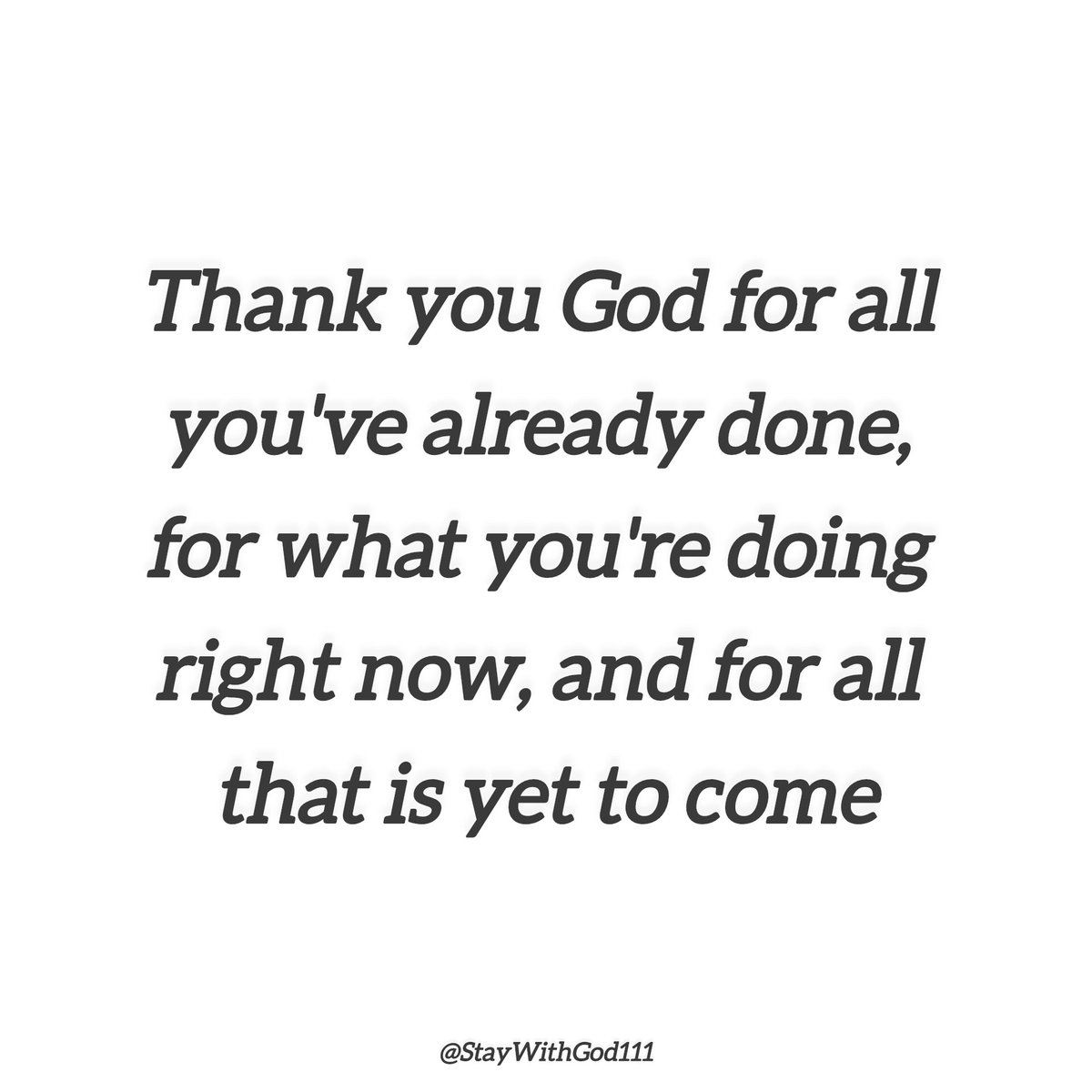 God has been good. God is good. God will be good