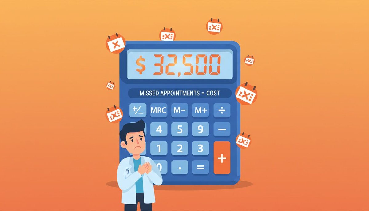 Here's what kills me about no-shows...

Most chiropractors just accept them as inevitable.

"Patients are flaky. What can you do?"

Meanwhile they're losing $30k+ per year to empty slots.

The math: • 2 no-shows/day × $65 = $130 • $130 × 250 working days = $32,500

That's a