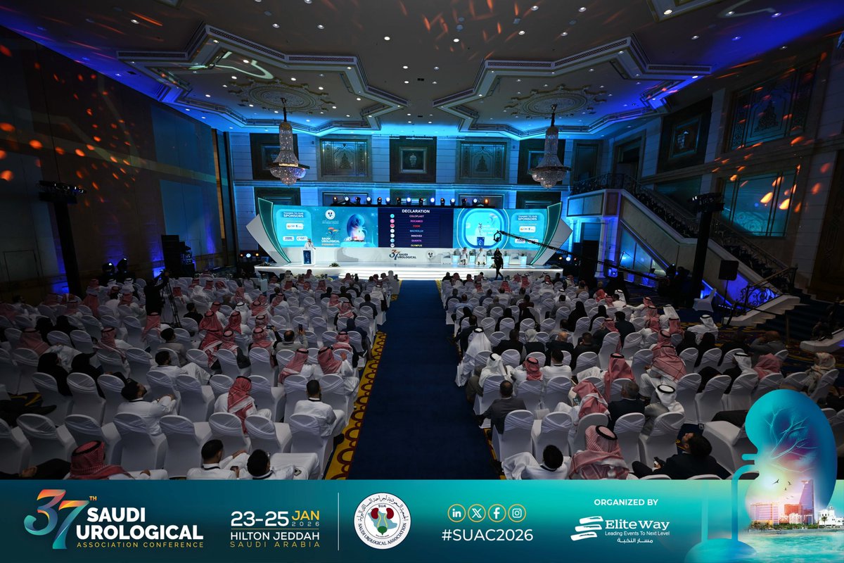 DrMajedAlharthi's tweet photo. نفخر في مستشفى الملك فهد – قسم جراحة المسالك البولية باستضافة المؤتمر السنوي للجمعية السعودية لجراحة المسالك البولية 2026، ويشرفني شخصيًا أن أكون رئيسًا لهذا المؤتمر.

شكرًا لرئيس الجمعية د. أحمد الصياد، ولكل الزملاء واللجان العلمية والتنظيمية، وللمتحدثي��، وشركاء النجاح Elite Way والشركات الطبية.
نأمل أن نكون قد قدمنا مؤتمرًا يليق بتاريخه الممتد لأكثر من 40 عامًا.

#SUAC2026