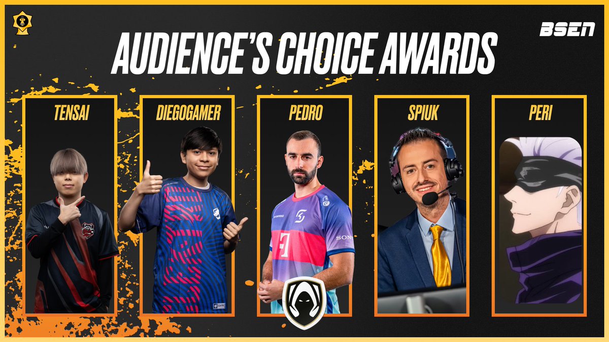 YaBoiGAK's tweet photo. Thank you to everyone that voted for this year's #BrawlonDor2025 show. 

Your Audience's Choice Awards are as follows: 
MVP - @tensaibs 
Breakthrough - @diegogamer5687 
Coach - @PedroGuijarro_ 
Talent - @SpiukYT 
Staff - @iPeriBS 
Organization - @HereticsBrawl https://t.co/9IXXdPQ57G
