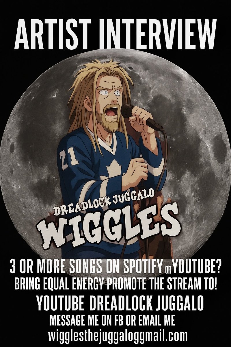 wisnasky_shawn's tweet photo. Anyone trying to schedule an artist interview this Monday must meet all guidelines in the flyers any additional questions please message and ask #theofficialwiggles #dreadlockjuggalo #gettingtoknowtheartist https://t.co/wT13rWheCt