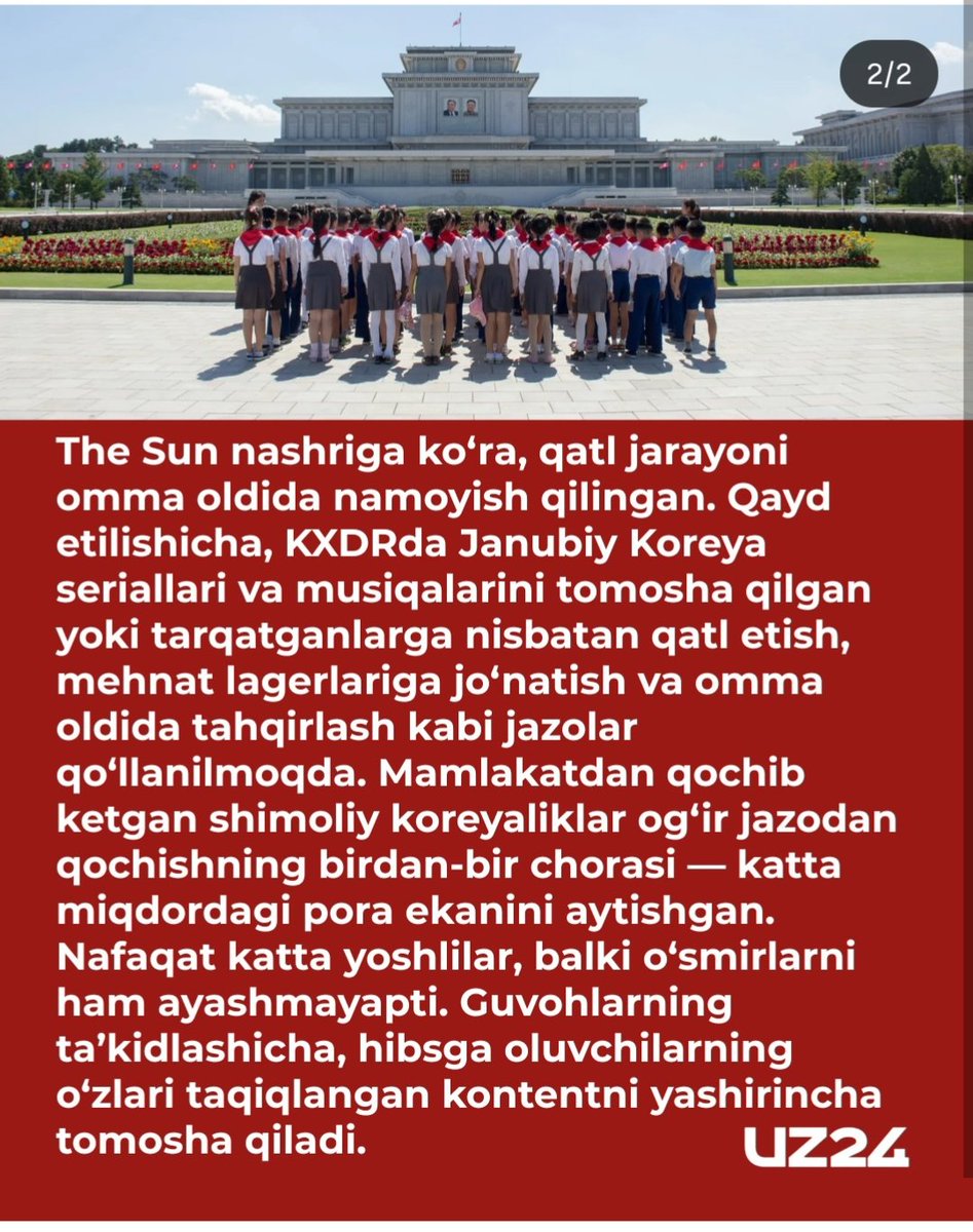 Bitta serial ko'rgani uchun qatl qilindimi tushunmadim?