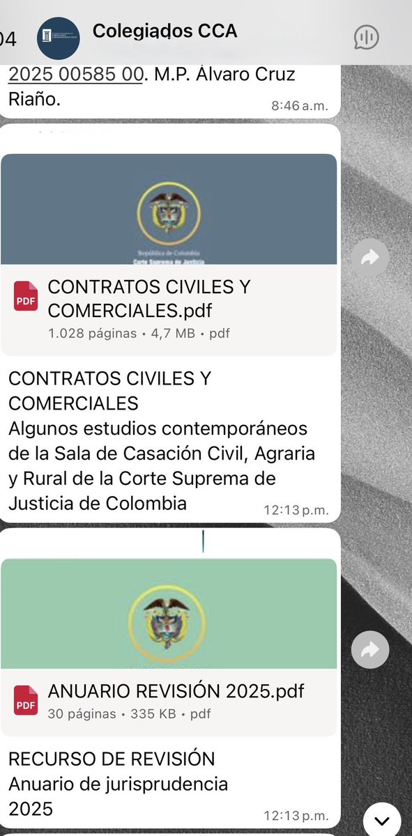 Esta semana, a través de nuestro grupo de difusión de colegiados, compartimos algunos de los anuarios de jurisprudencia 2025 en distintas materias. 

Una herramienta clave para el estudio, la actualización y la práctica jurídica. ⚖️