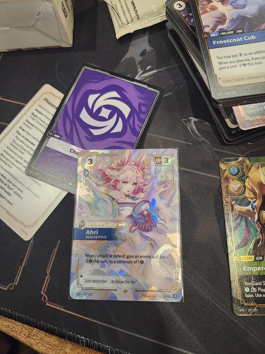 CarryionTCG's tweet photo. One big hit a set. Now my Spiritforged luck has run out. https://t.co/Fb7GFi1H5y